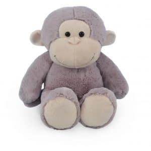 Aap met naam Grijs 45cm - Afbeelding 2