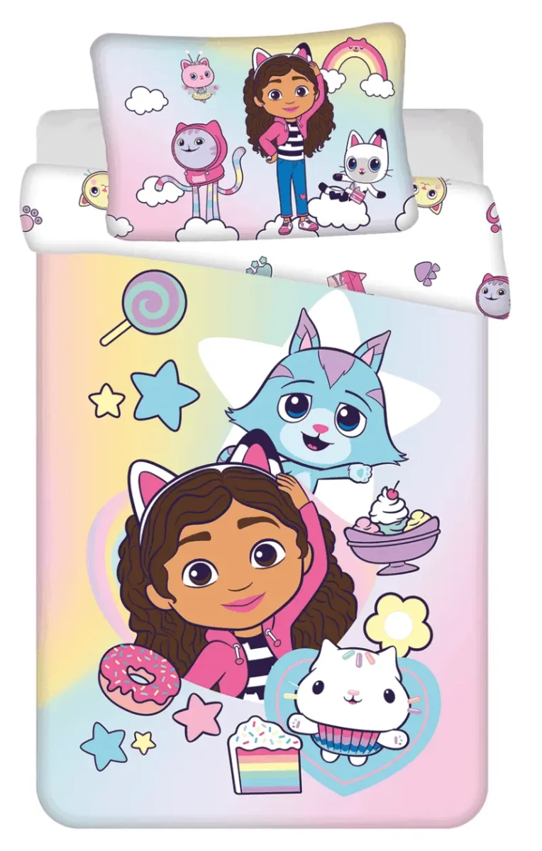 Gabby’s Dollhouse dekbedovertrek Sugar- 100 x 135 cm – Katoen - Afbeelding 2