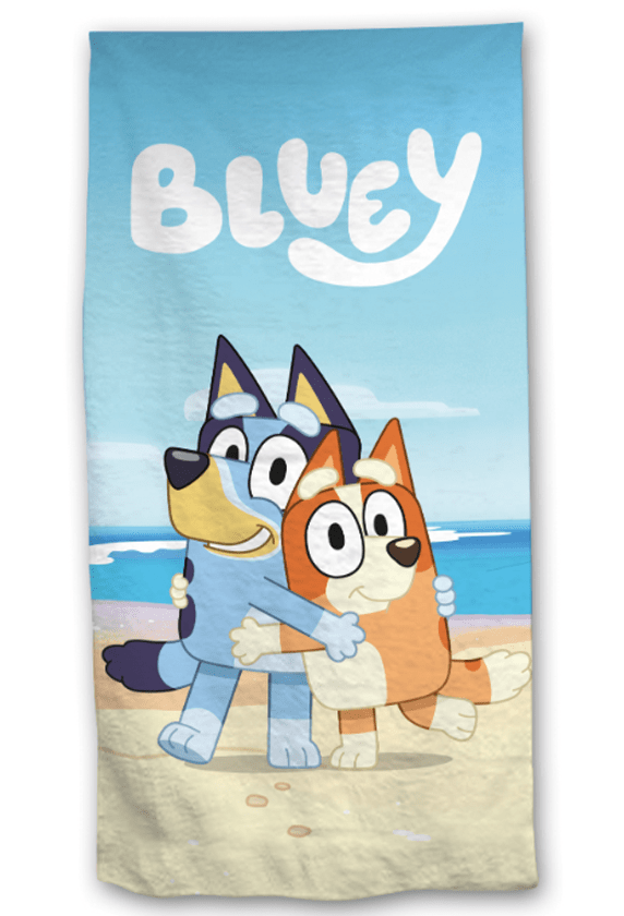 Bluey strandlaken beach 70 x 140 cm blauw - Afbeelding 2
