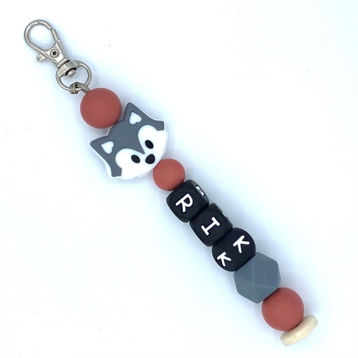 Sleutelhanger met naam Maroon Vosje - Afbeelding 2