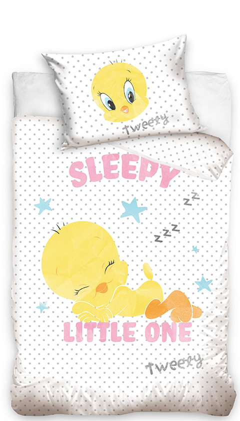 Tweety Peuterdekbedovertrek 100 x 135 cm – Katoen - Afbeelding 2